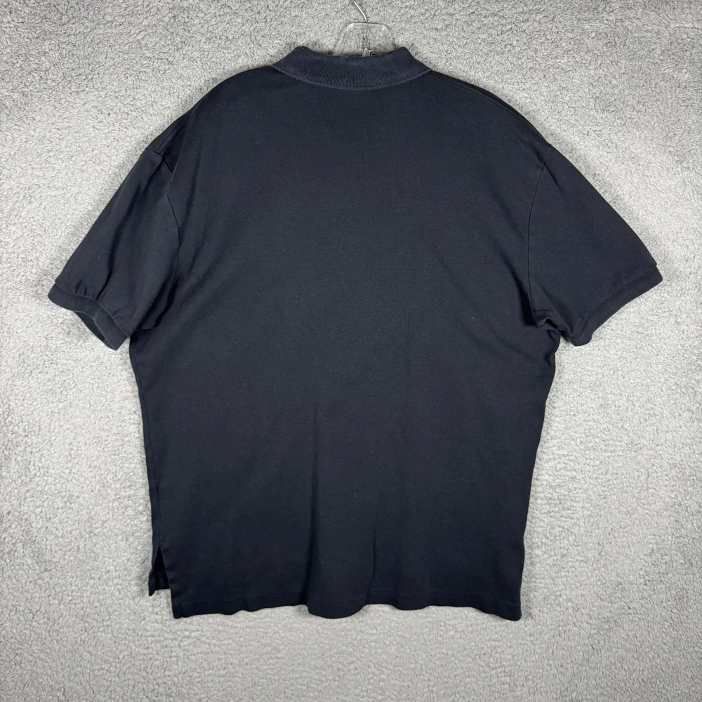 Polo Ralph Lauren Mens Large Navy Blue Short Sleeve Cotton Polo Shirt Red Pony